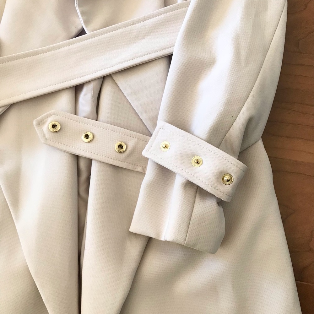 H & M Trench Coat, Cream - Picture 9 of 10